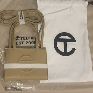 Small Cream Telfar Shopping Bag